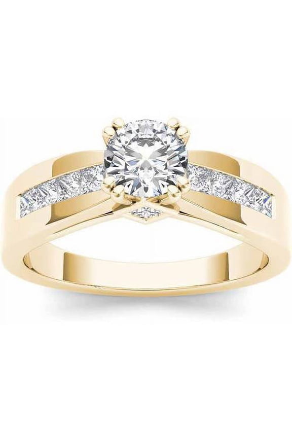 Solitaire Diamond Engagement Ring 1 ct, Yellow Gold