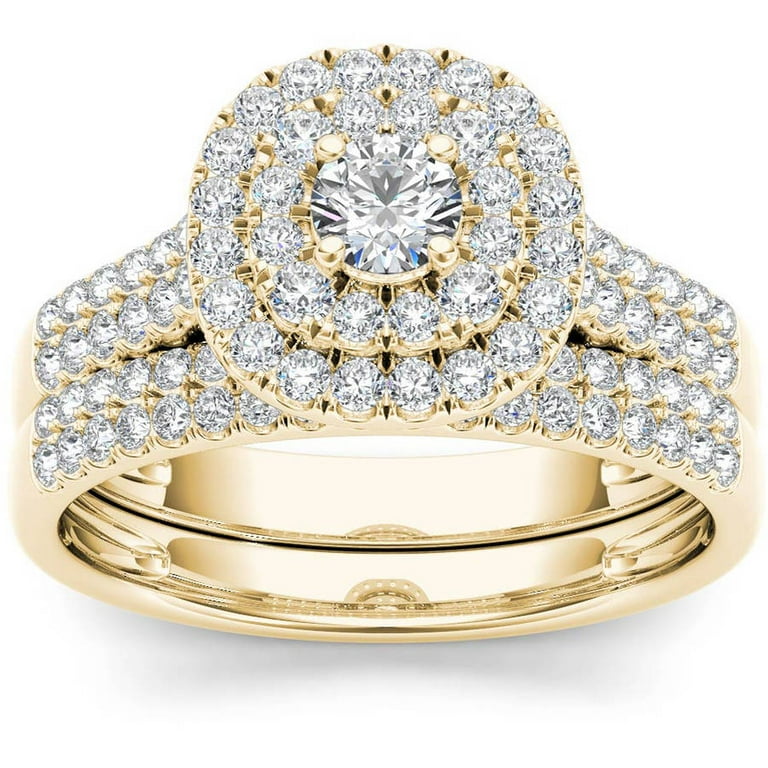 Walmart yellow gold store engagement rings