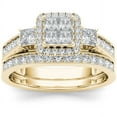 thumbnail image 1 of 1 Carat T.W. Diamond Single Halo 10kt Yellow Gold Engagement Ring Set, 1 of 1