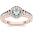 thumbnail image 1 of 1 Carat T.W. Diamond Single Halo 14kt Rose Gold Engagement Ring, 1 of 1