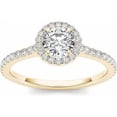 thumbnail image 1 of 1 Carat T.W. Diamond Single Halo 14kt Yellow Gold Engagement Ring, 1 of 4
