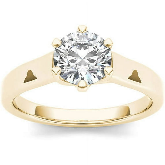 1 Carat T.W. Diamond Six-Prong Solitaire 14kt Yellow Gold Engagement Ring