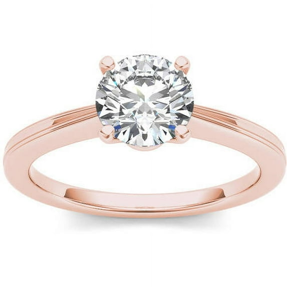 1 Carat T.W. Diamond Solitaire 14kt Rose Gold Engagement Ring