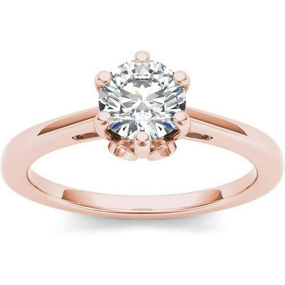 1 Carat T.W. Diamond Solitaire 14kt Rose Gold Engagement Ring