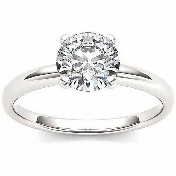 1 Carat T.W. Diamond Solitaire 14kt White Gold Engagement Ring