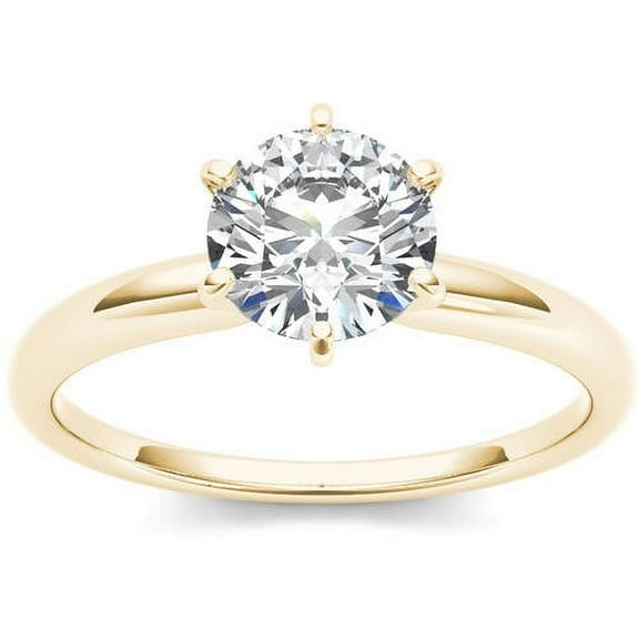 1 Carat T.W. Diamond Solitaire 14kt Yellow Gold Engagement Ring