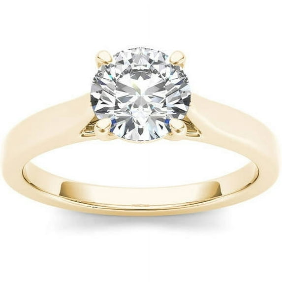 1 Carat T.W. Diamond Solitaire 14kt Yellow Gold Engagement Ring