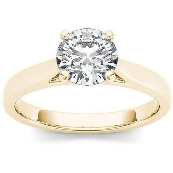 1 Carat T.W. Diamond Solitaire 14kt Yellow Gold Engagement Ring