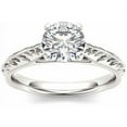 thumbnail image 1 of 1 Carat T.W. Diamond Solitaire Vintage 14kt White Gold Engagement Ring, 1 of 1