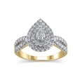 thumbnail image 1 of 1 Carat T.W. (I2 clarity, H-I color) Brilliance Fine Jewelry Pear cut Diamond Engagement Ring in 10kt Yellow Gold, Size 9, 1 of 5