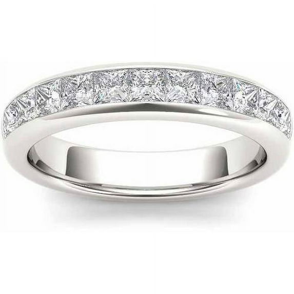 1 Carat T.W. Princess-Cut Diamond 14kt White Gold Wedding Band