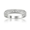thumbnail image 1 of 1 Carat T.W. Princess Cut Diamond Platinum Wedding Band, 1 of 4