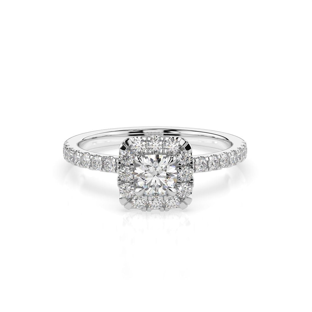 Walmart promo code:  1 Carat TW Lab Grown Women's Diamond Halo Engagement Ring in 10k White Gold