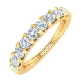 thumbnail image 1 of 1 Carat (ctw) Women Diamond Wedding Band Ring in 14K Yellow Gold (Ring Size 7.75), 1 of 5