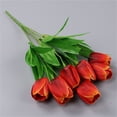 thumbnail image 1 of 1*Carnation Clearance! Nomeni Artificial Flower 7 Small Tulips Watermelon Red, Fake Flowers Promotion Sale! Watermelon Red, 1 of 9
