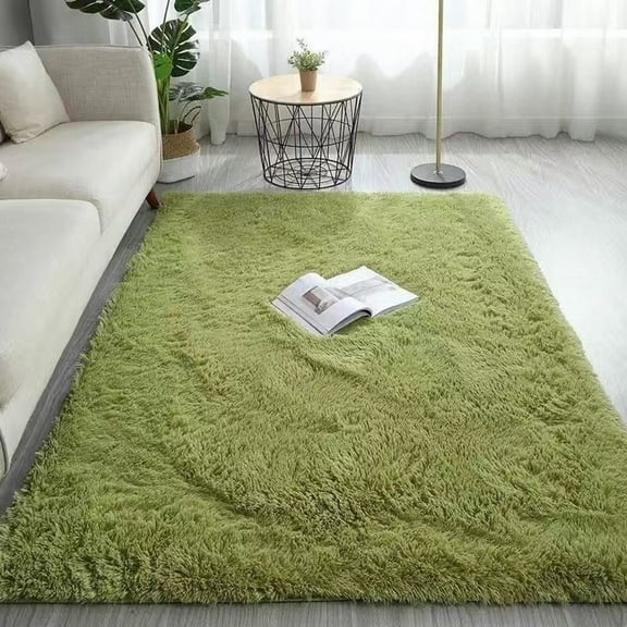 1*Carpet Microfiber Mat Machine Washable Rugs for Parlor Bedroom Fluffy Shaggy Bedside Floor Dorm Grey Area Rug Soft Gray Fuzzy Non Slip Indoor Room Carpet for Family Kitchen Aesthetic