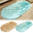 thumbnail image 1 of 1 Carpet Oval Plush Carpet Coffee Table Living Room Bedroom Bedside Blanket and Window Carpet, 1 of 5
