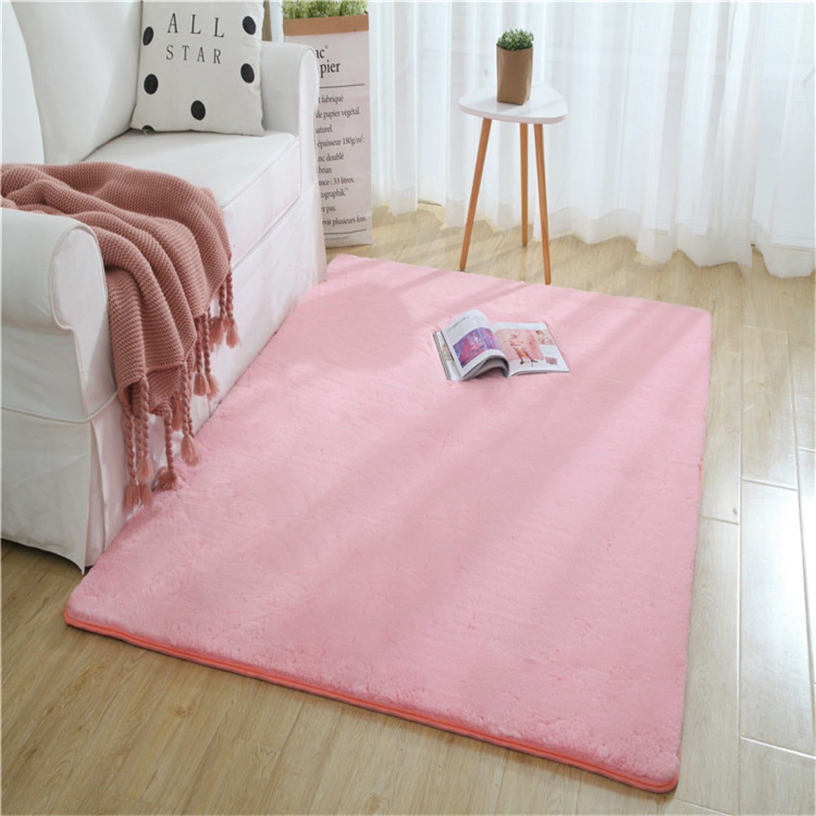 1* Carpet Rugs for Living Room Ultra Soft & Sha Ggy Non Slip Modern