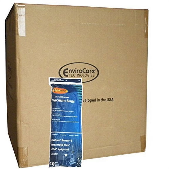 1 Case (25 pkgs) Windsor Sensor Versamatic 20-50015 Upright & Canister Vacuum Cl