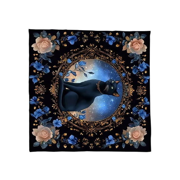 1. Cats Flower Tarot Shrine Cloth Divination Card Table Cover Astrology Wizardry Tapestry Wall Decor