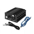 thumbnail image 1 of 1-Channel 48V Phantom Power Supply with XLR 3 Pin Microphone Cable for Condenser Microphone Music Recording Equipment, 1 of 9