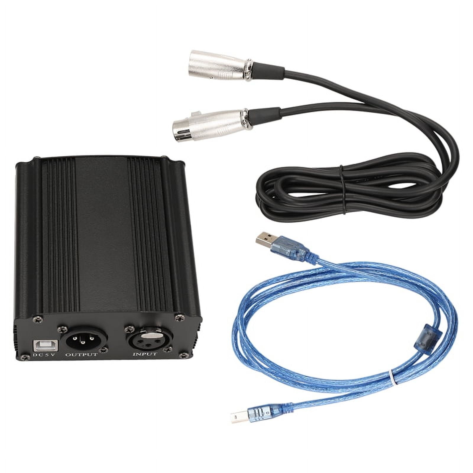 Megus Xlr 48V Phantom Power Supply With XLR Cable - Plug \u0026 Play Condenser  Mic Booster For Studio Recording Phantom Power Supply For Microphone, image size:1600x1600