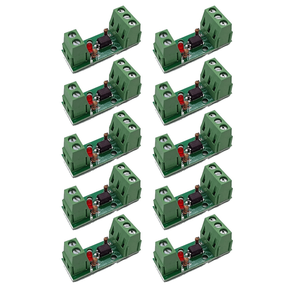 1 Channel Way Optocoupler Isolation Module PC817 3V-5V Photoelectric Isolator Rail Holder PLC Drive Motor Board 10PCS