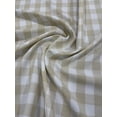thumbnail image 1 of 1" Checkered Gingham PolyPoplin Fabric by The Yard - 60 Inch Wide for Sewing, Quilting, Tablecloths, Curtains, Apparel, Crafting, DIY Projects, 1 of 1