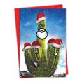 thumbnail image 1 of 1 Christmas Card with Envelope - Santa's Cactus C7379EXSG, 1 of 7