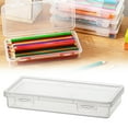 thumbnail image 1 of Under $1, Clear Pencil Box, Clear Plastic Pencil Storage Box, Transparent Drawing Tools Organizer for Artists & Office Supplies, Plastic Pencil Case, Clear by Goohae, 1 of 7