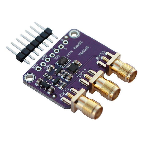 1*Clock Generator Breakout Board 7*pin-purple