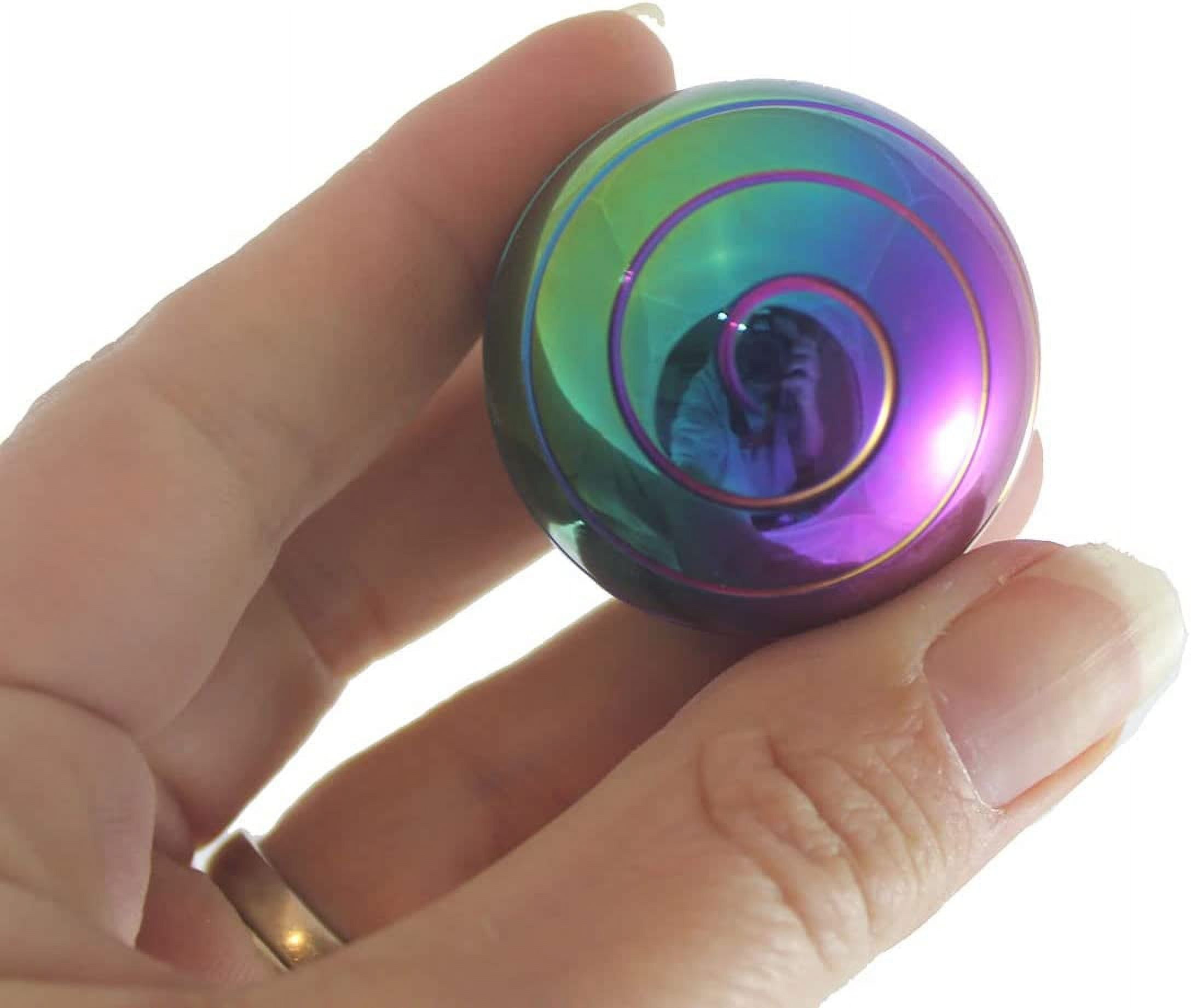 1 Colorful Sphere Spinning Gyroscope Fidget Desk Toy - Spiral Mesmerizing  Unique - Hypnotic Fun to Watch Hypnotizing 