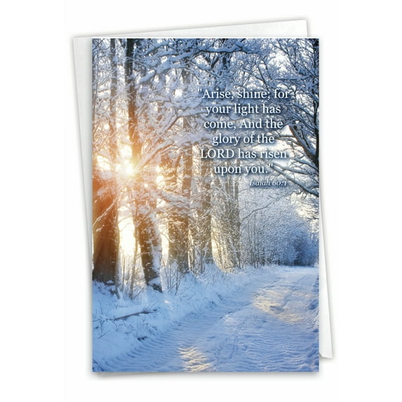 1 Congratulations Card with Envelope - Winter Sunrise Congrats C6655ACGG