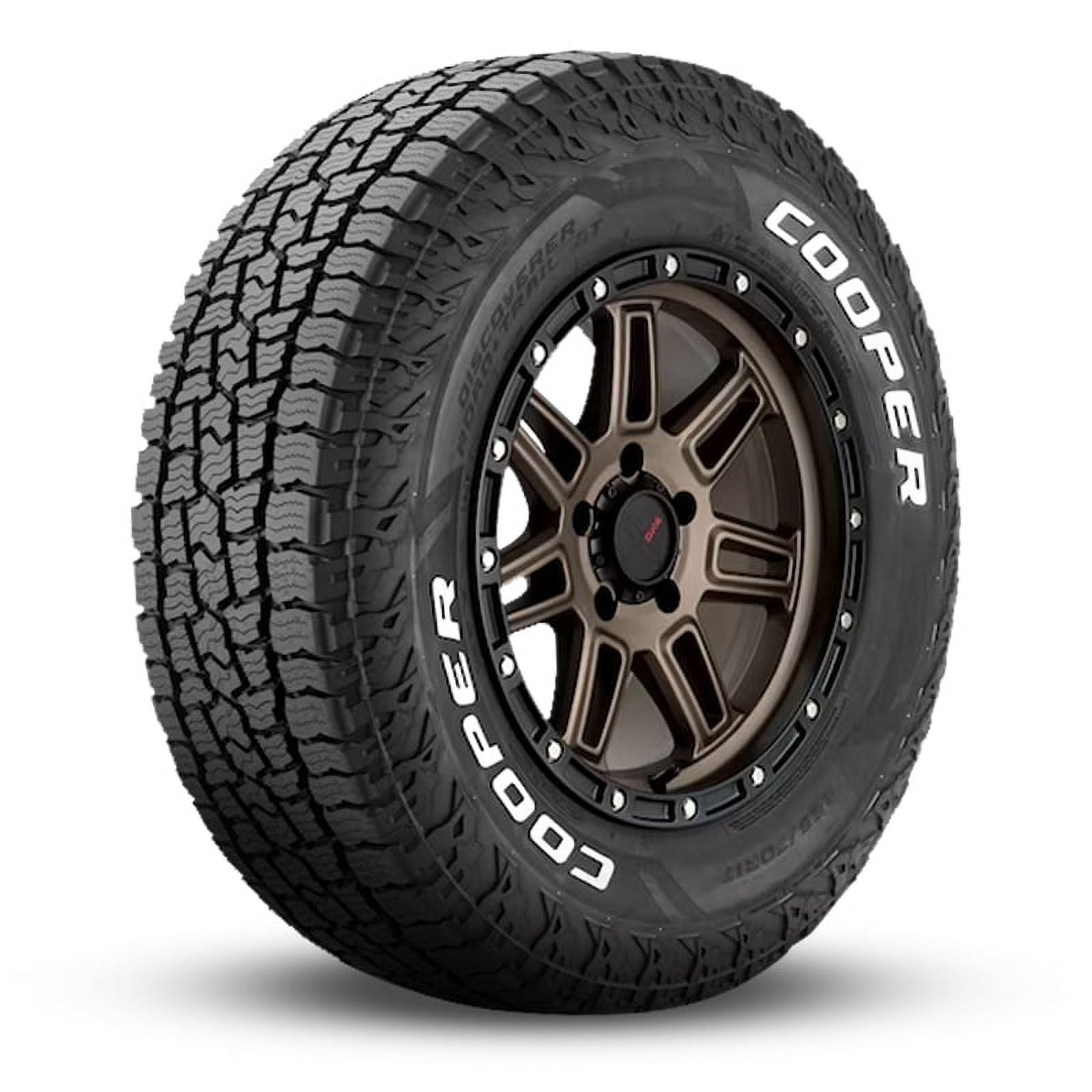 1 Cooper Discoverer Road+Trail AT 255/75R17 115T All Terrain 3PMSF 65K MILE CP171284050 / 255/75/17 / 2557517