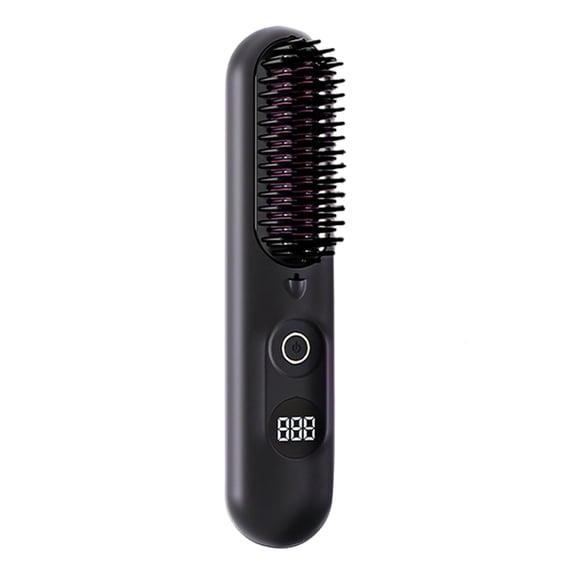 1. Cordless Hair Straightener Brush 4 Temp USB C Rechargeable, Fast Heating Styling Comb for Travel & Home Use