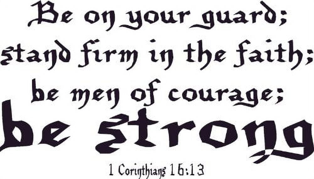 1 Corinthians 1613, Bible Verse Vinyl Wall Decal by Scripture Wall Art