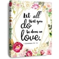 thumbnail image 1 of 1 Corinthians 16:14 Let All That You Do Be Done in Love Wall Art,Christian Wall Decor for Women,Religious Scripture Canvas Wall Decor for Church Home Office, 1 of 6