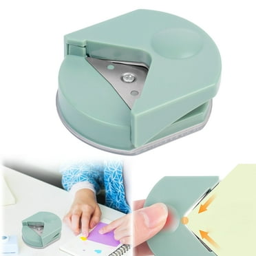Under $1 Corner Rounder Punch, Corner Rounder Punch for Paper Craft - 4Mm Precision Cutter, Compact Design for Scrapbooking & Greeting Cards, Round Corner Cutter, Green, by Goohae