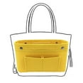 thumbnail image 1 of 1 Cosmetic Bag Women's Handbag Organizer Bag Purse Insert Bag Multipocket Tote Useful Bag Home Textile Storage, 1 of 2