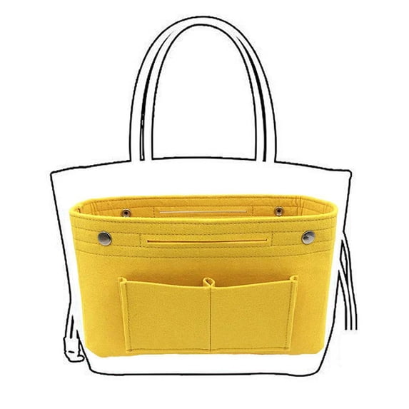 1 Cosmetic Bag Women's Handbag Organizer Bag Purse Insert Bag Multipocket Tote Useful Bag Home Textile Storage