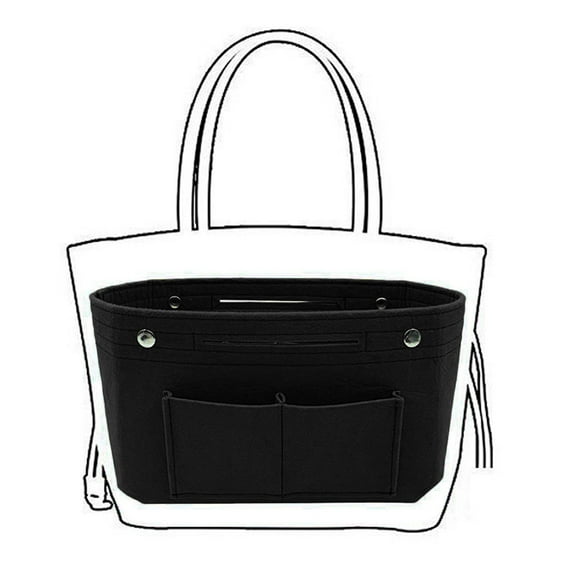1 Cosmetic Bag Women's Handbag Organizer Bag Purse Insert Bag Multipocket Tote Useful Bag