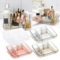 thumbnail image 1 of 1*Cosmetic Storage Box Makeup Organizer Tray Brush Holder Cosmetics Display Cabinet Storage Box Suitable for Vanity Countertops Bathroom Drawer Compartments Clear Acrylic, 1 of 8