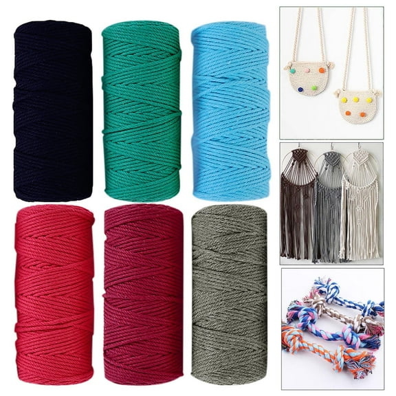 1*Cotton String Colored Cotton Thread Rope Handmade Diy Thread Rope Binding Beam Mouth Rope Diy Knitting Diy