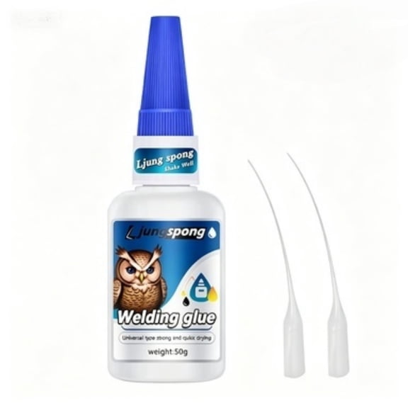 1 Count Quick Drying White Welding Liquid Glue, Waterproof Universal Strong Adhesive, Repair Glue for Metal, Wood, Plastic, Ceramic, Glass and Hard Materials