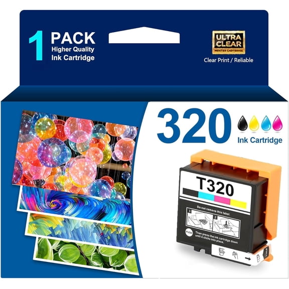 1 Count T320 Ink Cartridge Compatible with Epson PictureMate PM-400 Compact Photo Printer