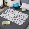 thumbnail image 1 of 1 Counts Menstrual Pad Leak Proof Waterproof Washable Bed Protector for Women Dormitory Home Mattress Protector Anti Slip Reusable Period Pad 35.4"x27.5" Portable Mattress Cover for Menstruation, 1 of 6