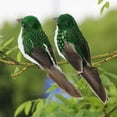 thumbnail image 1 of 1 Counts Mini Fake Sparrow Bird Artificial Foam Real Feather Ornament for Garden Wedding Forest Nature Theme Decor Simulation Bird Model for Home Floral Arrangement Craft Decoration Collectible, 1 of 3
