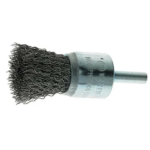 1" Crimped Wire End Brush Stainless Steel With 1/4" Shank For Die Grinder, Drill