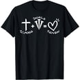 thumbnail image 1 of 1 Cross 3 Nails 4 Given Happy Easter Christian Forgiven T-Shirt, 1 of 3