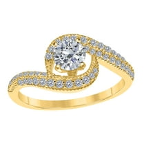 1 Ct. Diamond Engagement Ring In 14k Solid Yellow Gold